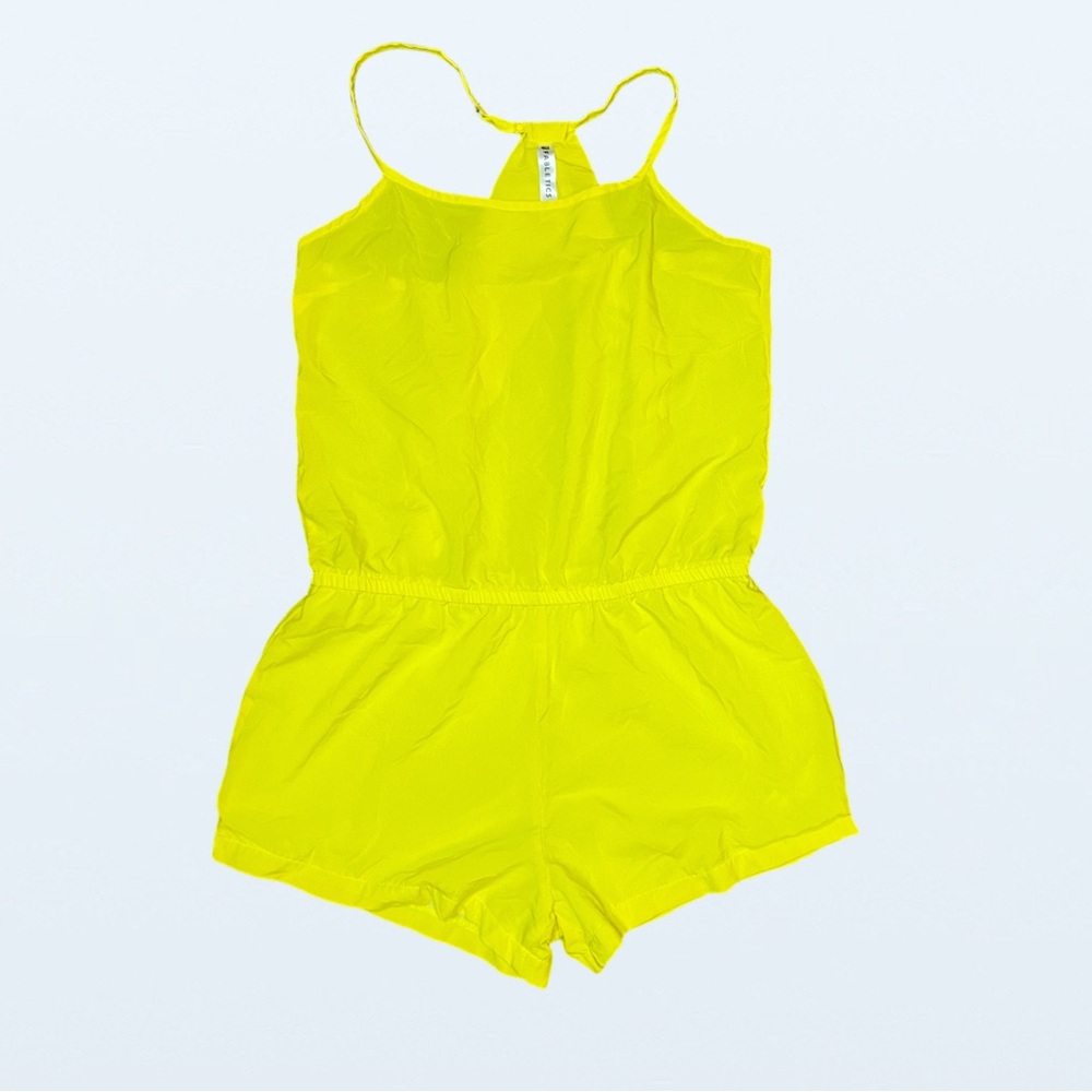 Fabletics Neema Romper in Neon Yellow, Size SS